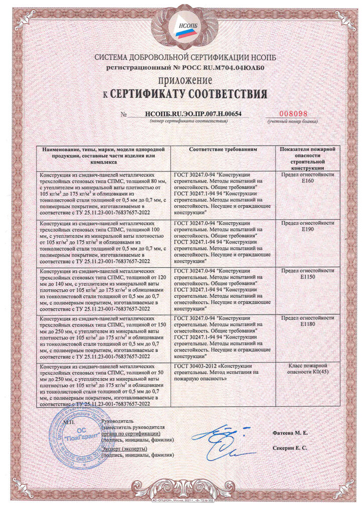 Сертификат ПанельТЭК — документ 14